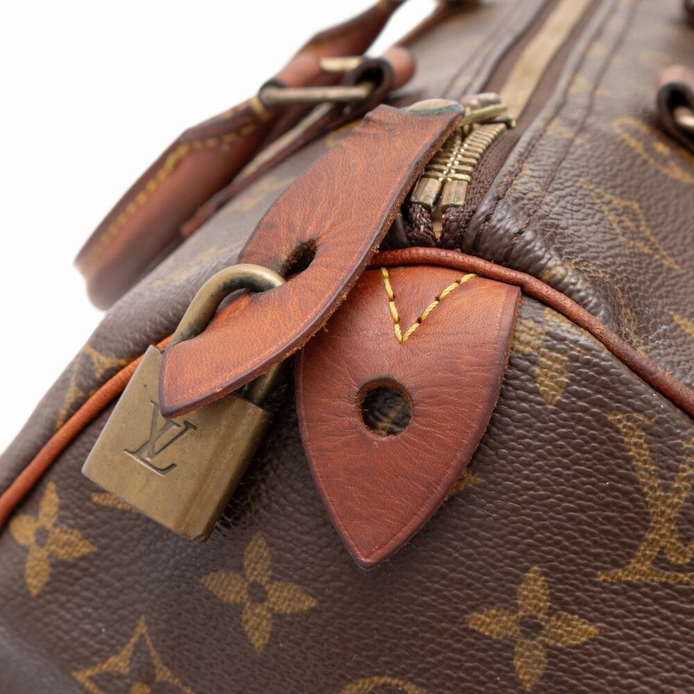 LOUIS VUITTON Vintage Brown Monogram Speedy 30 Hand Bag M41526 - Picture 11 of 16